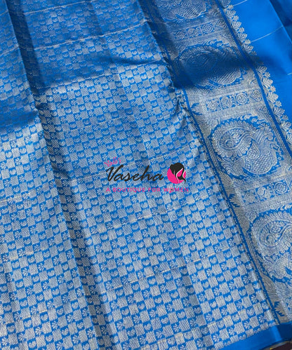 Pure Kanchipuram Silk Saree - Pazhum Pazhamum Checks - VVPS017