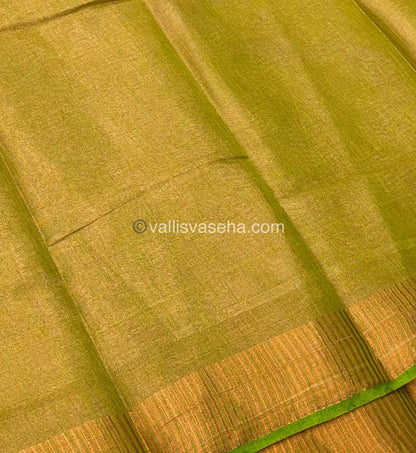 Semi Tussar Silk - Green Shade - VVSTS001