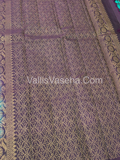Half Mix - Pure Soft Silk Saree - VVPSS075