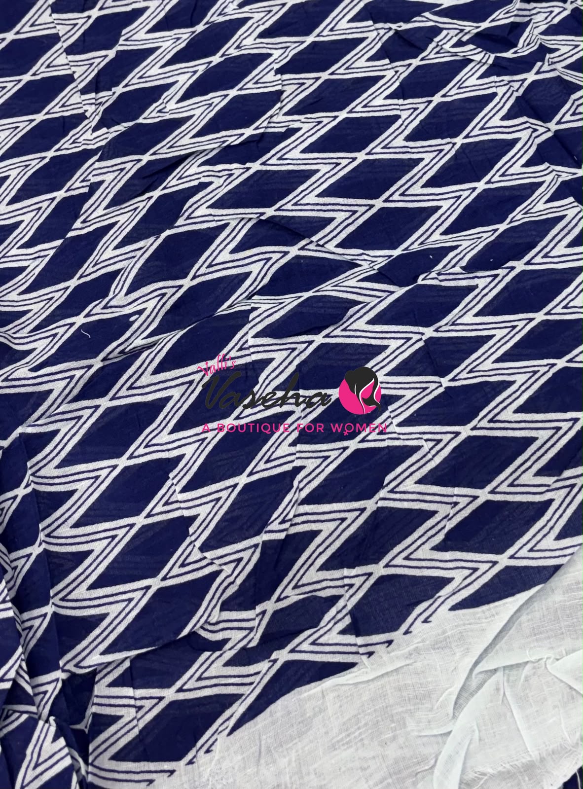 Pure Soft Mul Mul Cotton Sarees - Hand Block Prints - VVMMC011