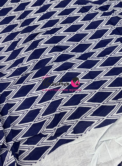 Pure Soft Mul Mul Cotton Sarees - Hand Block Prints - VVMMC011