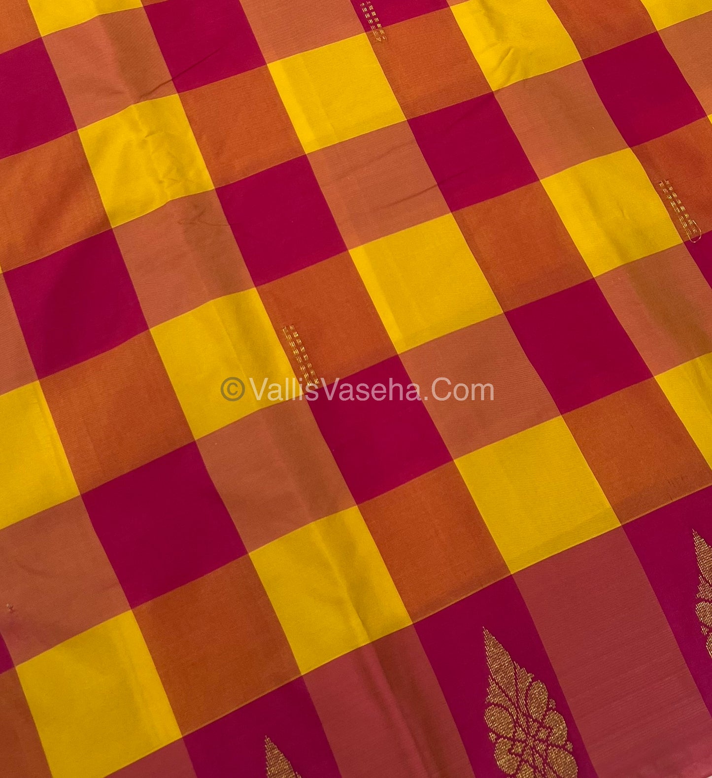 Pazhum Palamum checks - Semi Silk Sarees - VVSSS003