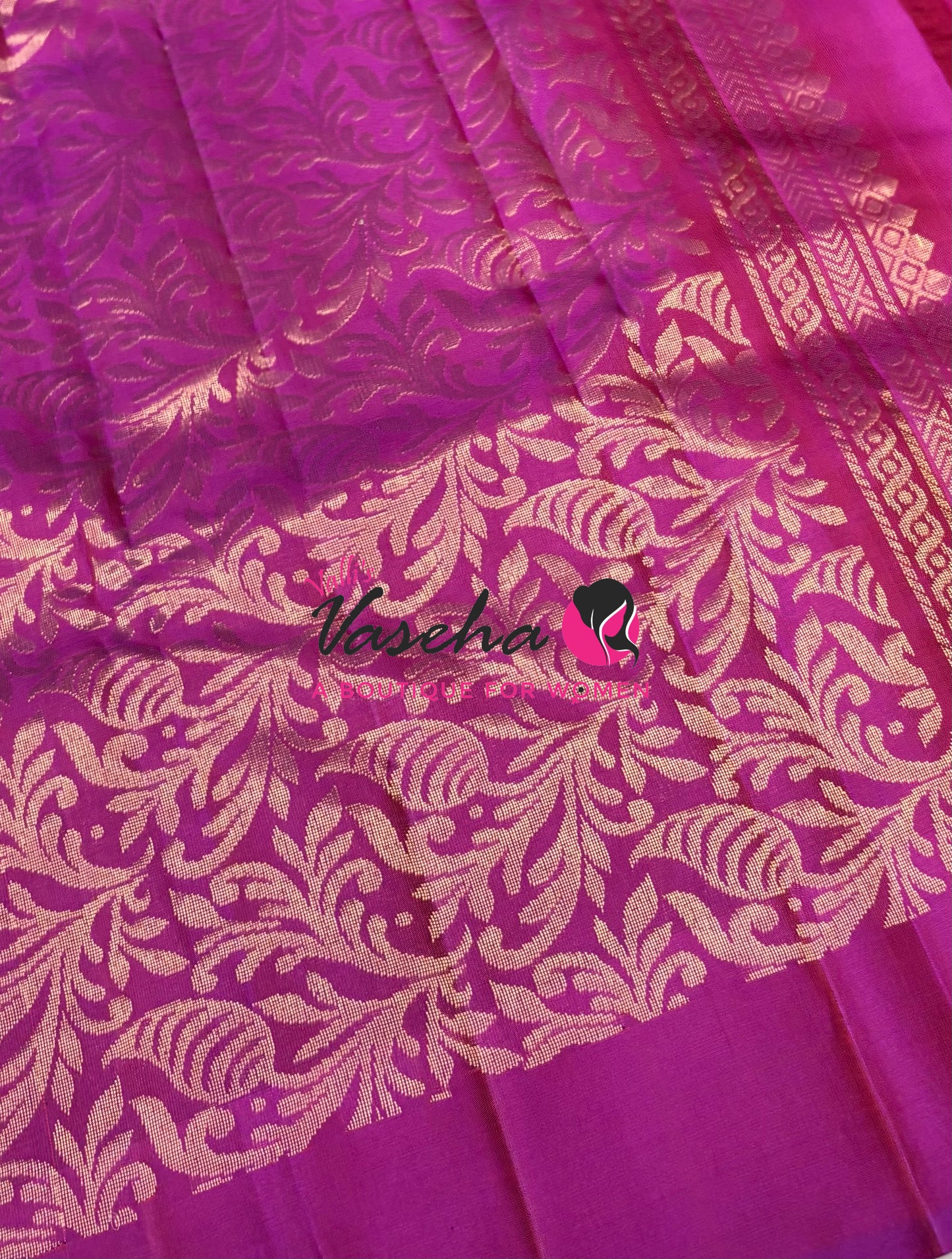 Half Mixed  Soft Silk Saree - Peach & Purple  - VVPSS073