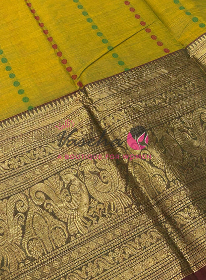 Kanchi Cotton Saree - VVKCS024