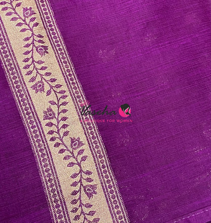 Banarasi - Heritage Meenakari Silk - Purple Shade - VVBHS012