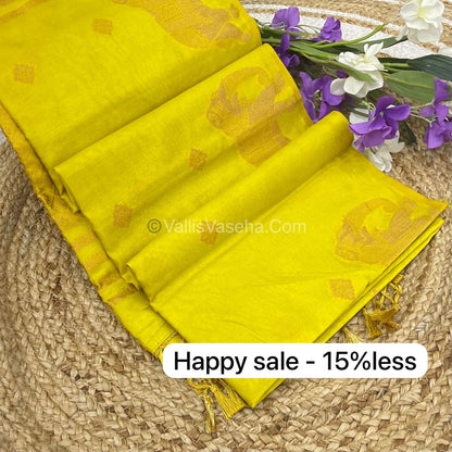 Mulberry Semi Silk - Lemon Yellow Shade - VVMSS001