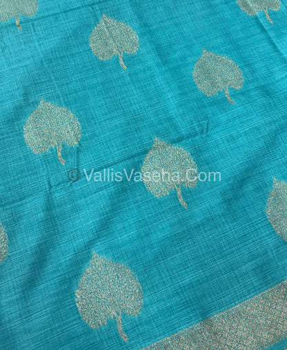 Banarasi - Heritage Silk - Semi Kathan Silk - Sky Blue Shade - VVBHS007