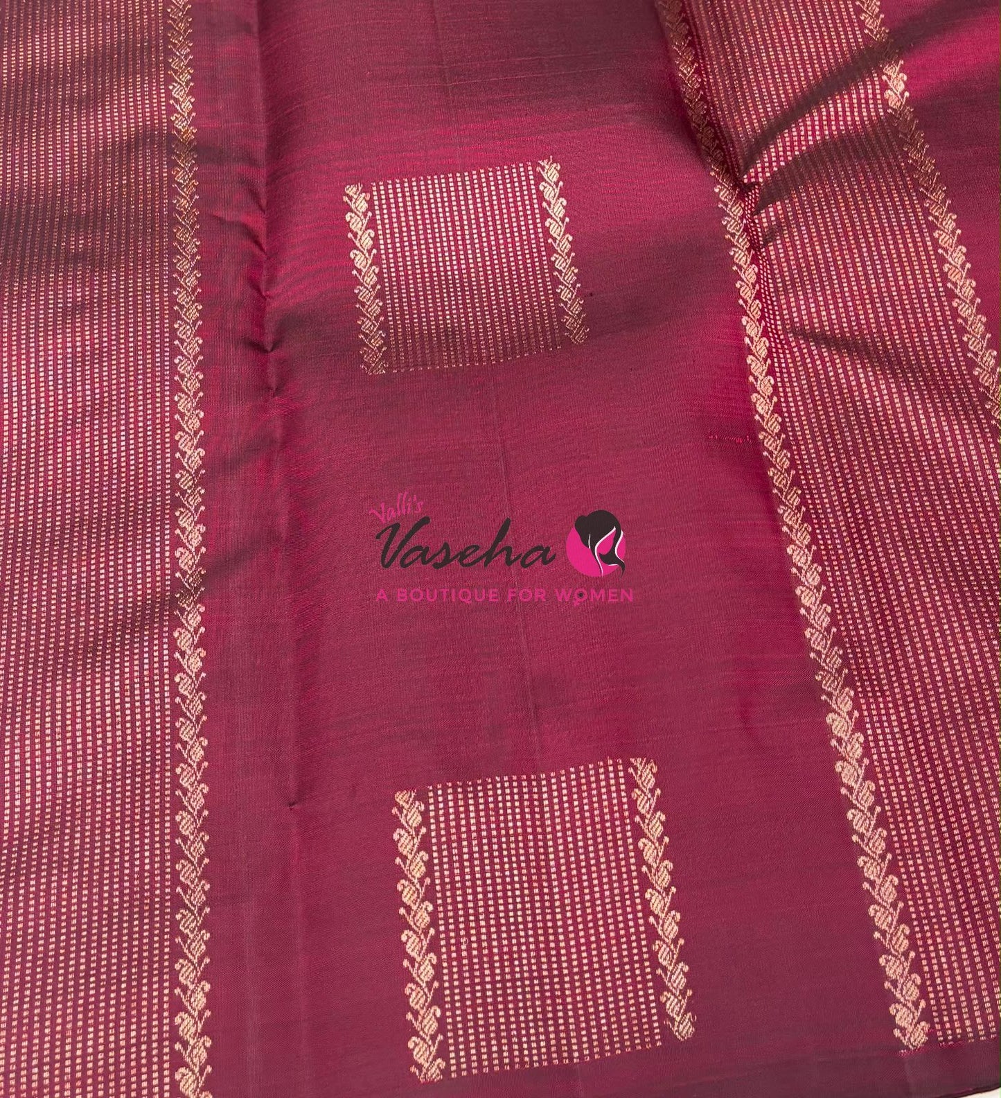 Pure Kanchipuram Silk Saree - Maroon Shade - VVPS054