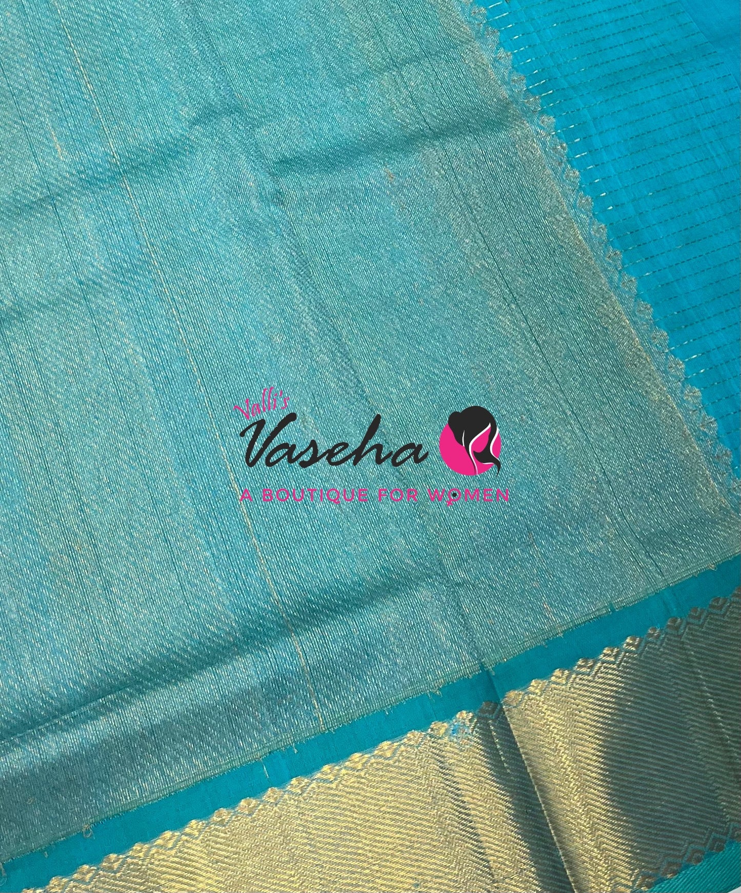 Pure Silk Cotton Saree - Mayil & Chakkaram Design - Blue With Blue  Shade -VVMC002