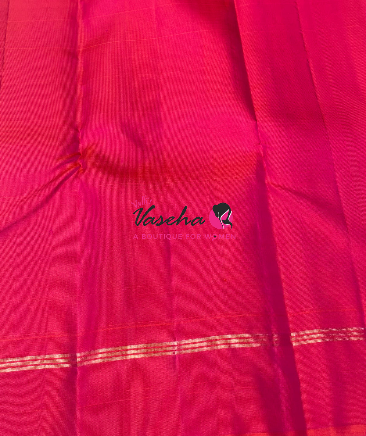 Pure Kanchipuram Silk Saree - Peach With Peacock Blue Combo - VVPS021