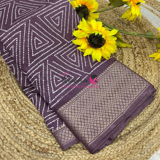 Semi Binny Silk | Mauve Shade |VVSBS007