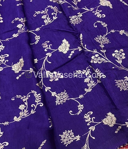 Semi Viscose / Semi Mysore Crepe Silk Variety - Embossed Design - VVSMC002