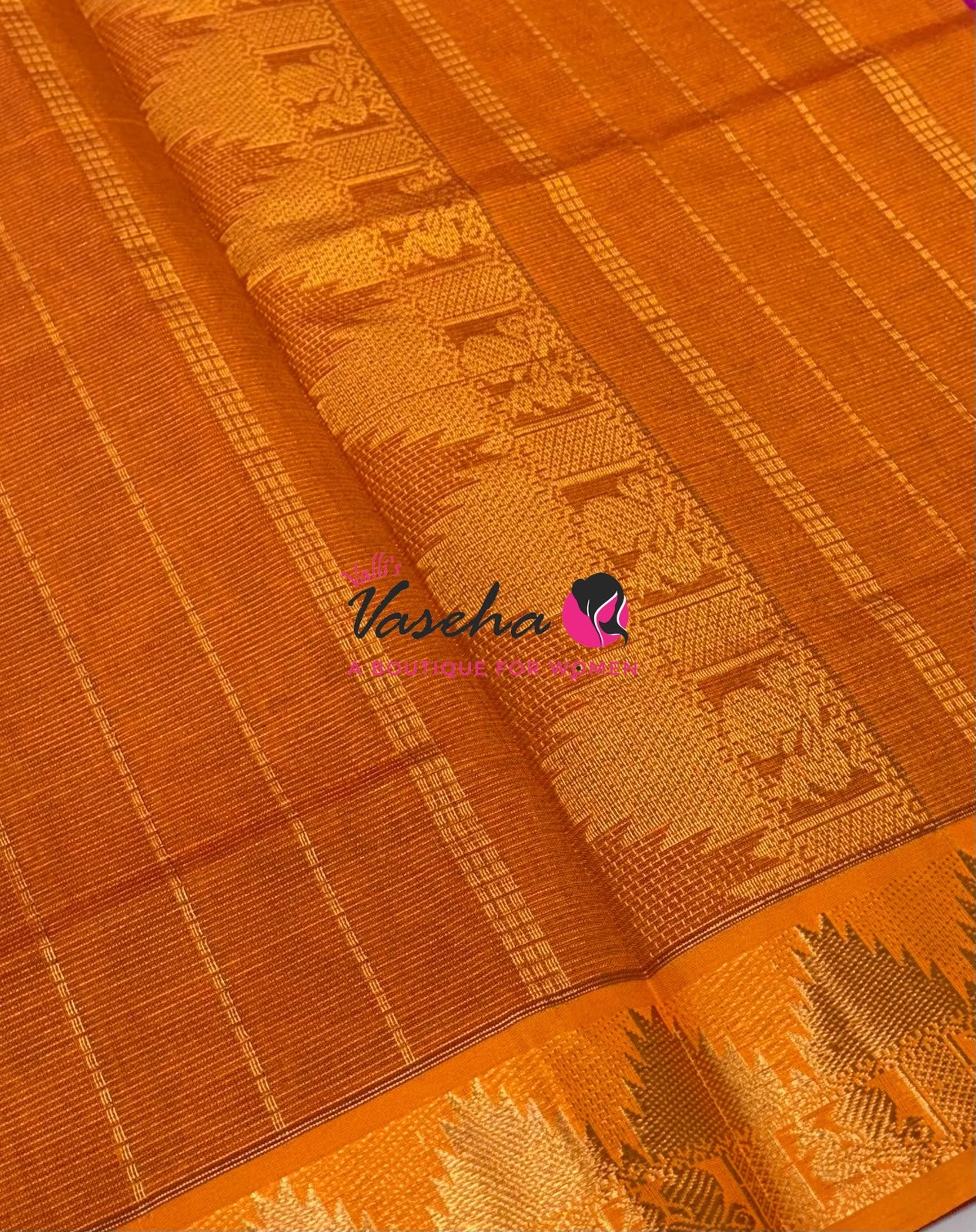 Semi Silk Cotton Saree | Vairavoosi  Design |VVSSC017