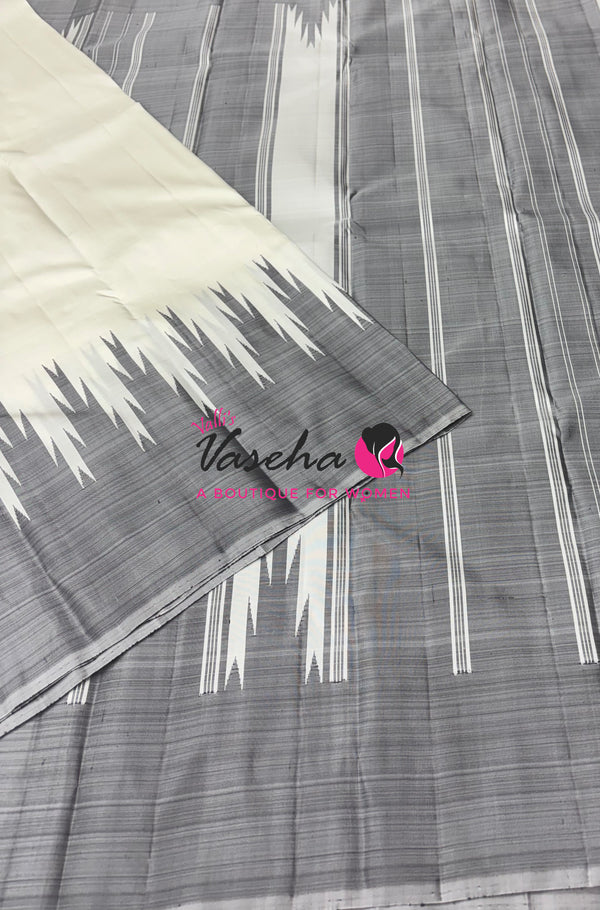 Pure Kanchipuram Silk Saree - Thalampoo - VVPS029