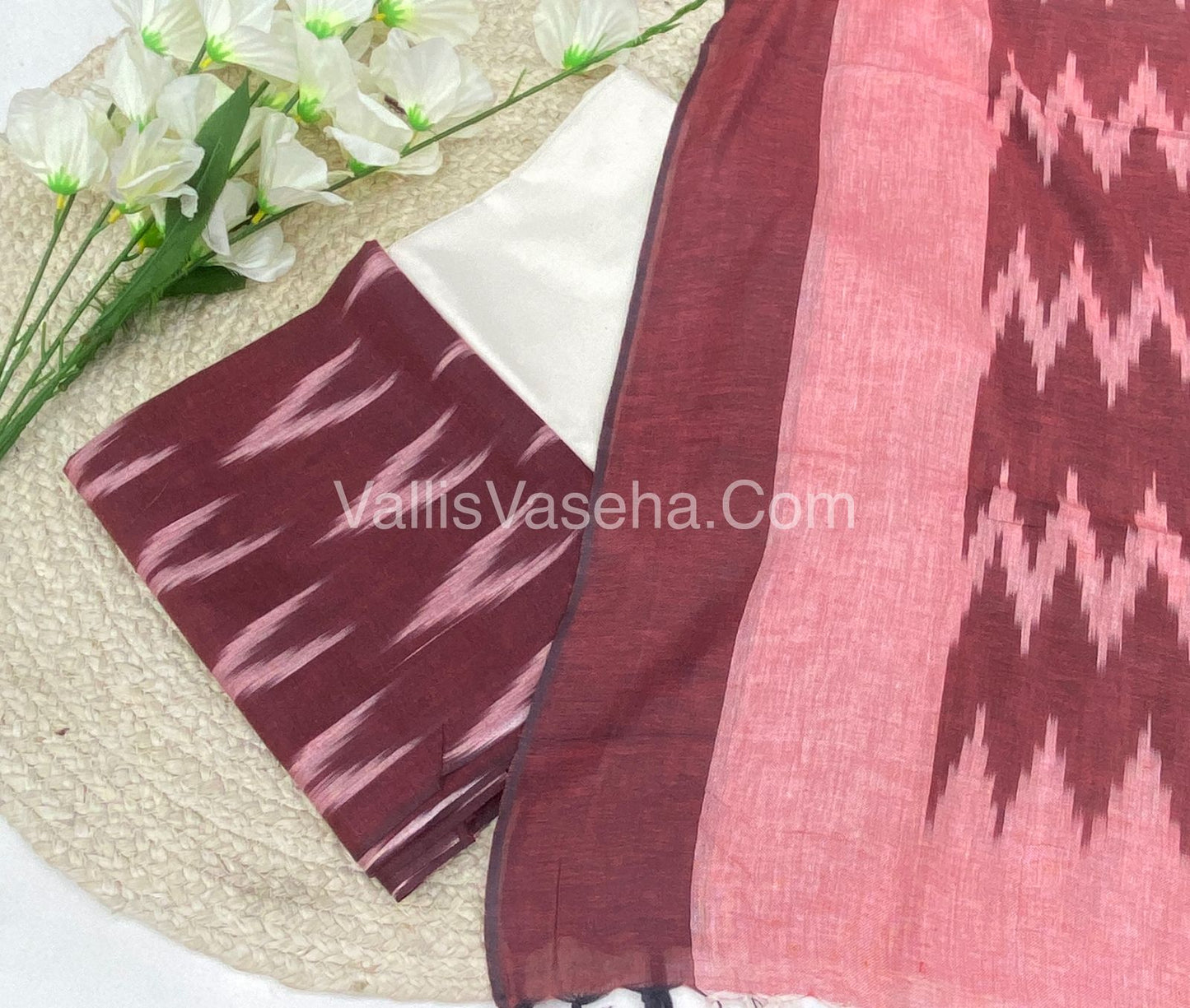 20%less - Offer Unstitched Material - Pure Ikkat  Material - VVDUM003