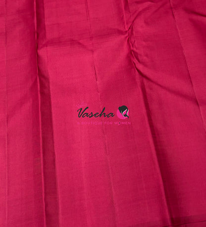 Pure Kanchipuram Silk Saree - Thalampoo - VVPS029