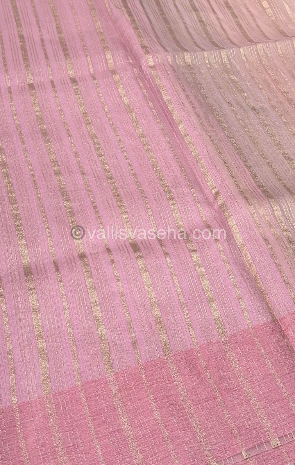 Organza Saree - Light Pink Shade   - VVOS001