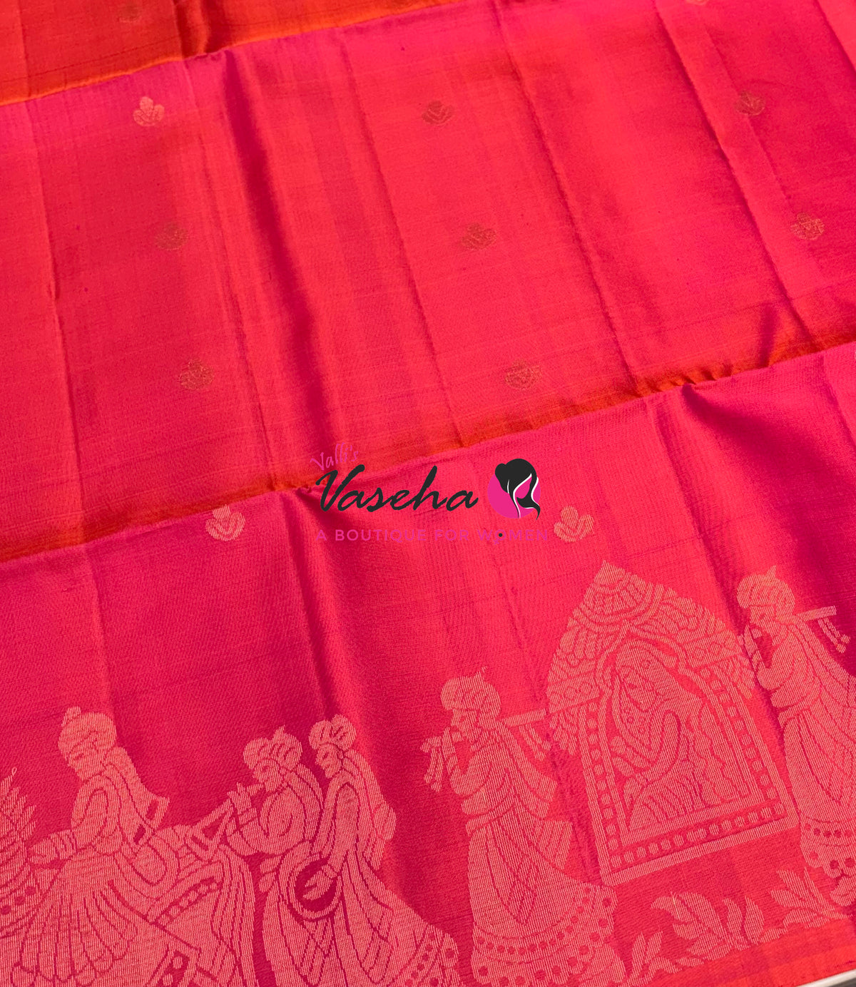 Pure Soft Silk Saree  - Peachish Pink Shade - VVPSS094