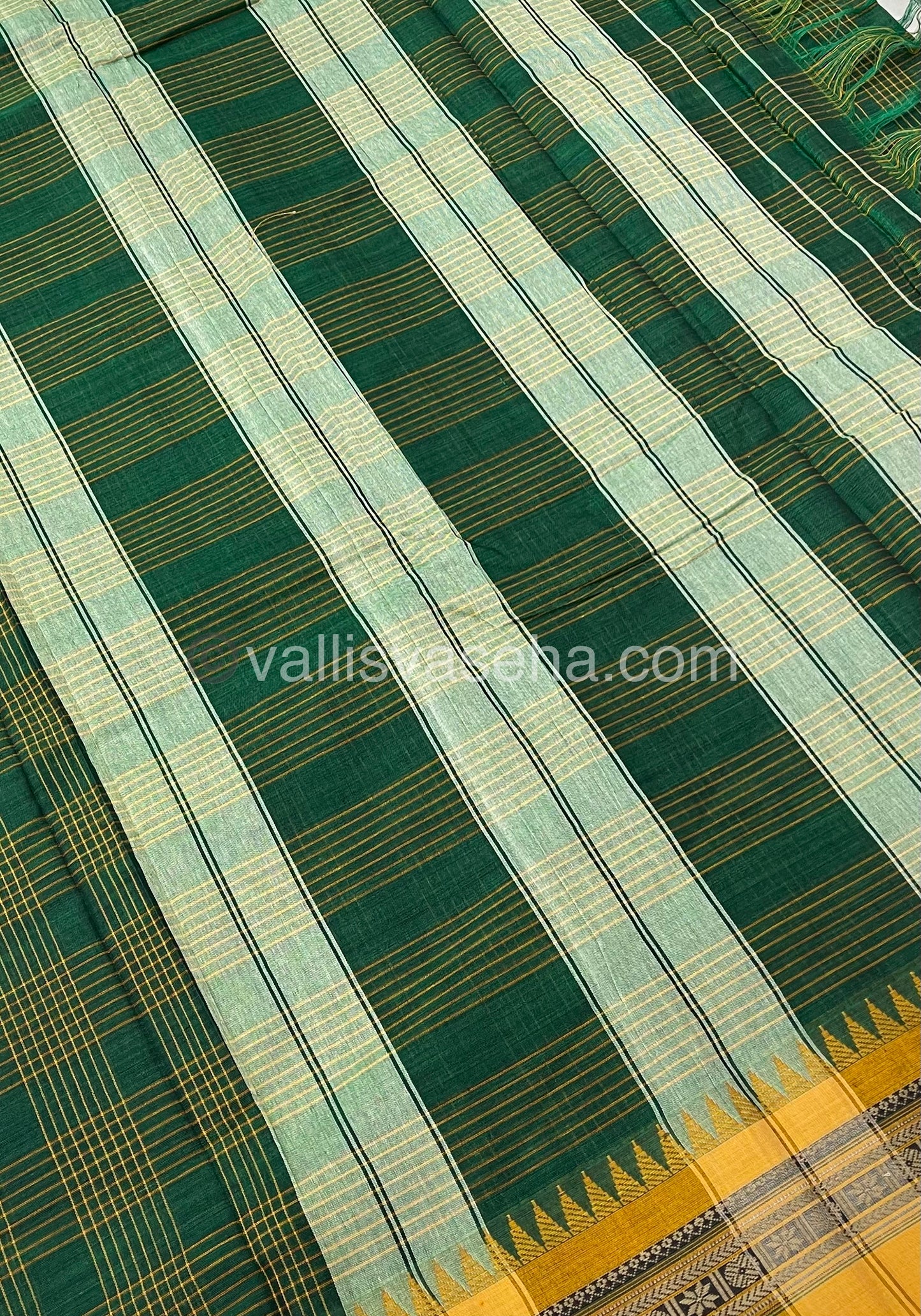 Narayanapet Mercerised Cotton Saree - All Over Checks Pattern-VVNMC001