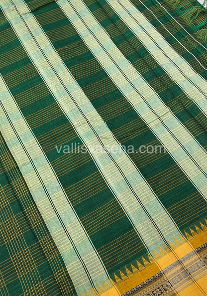 Narayanapet Mercerised Cotton Saree - All Over Checks Pattern-VVNMC001