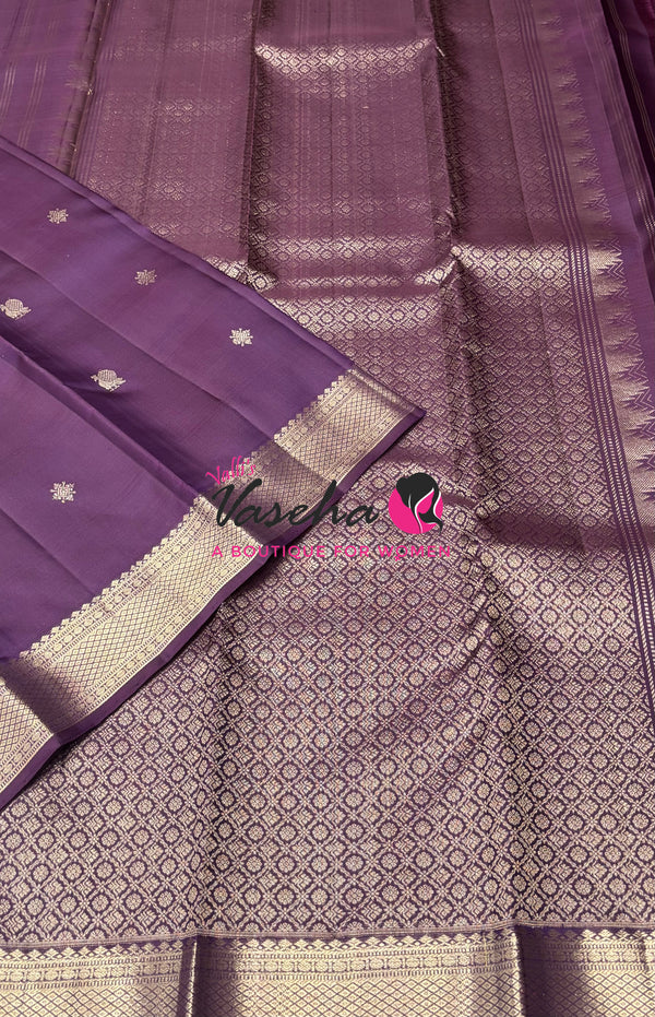 Pure Kanchipuram Silk Saree -Shade Of Wine  - 1 - VVPS093