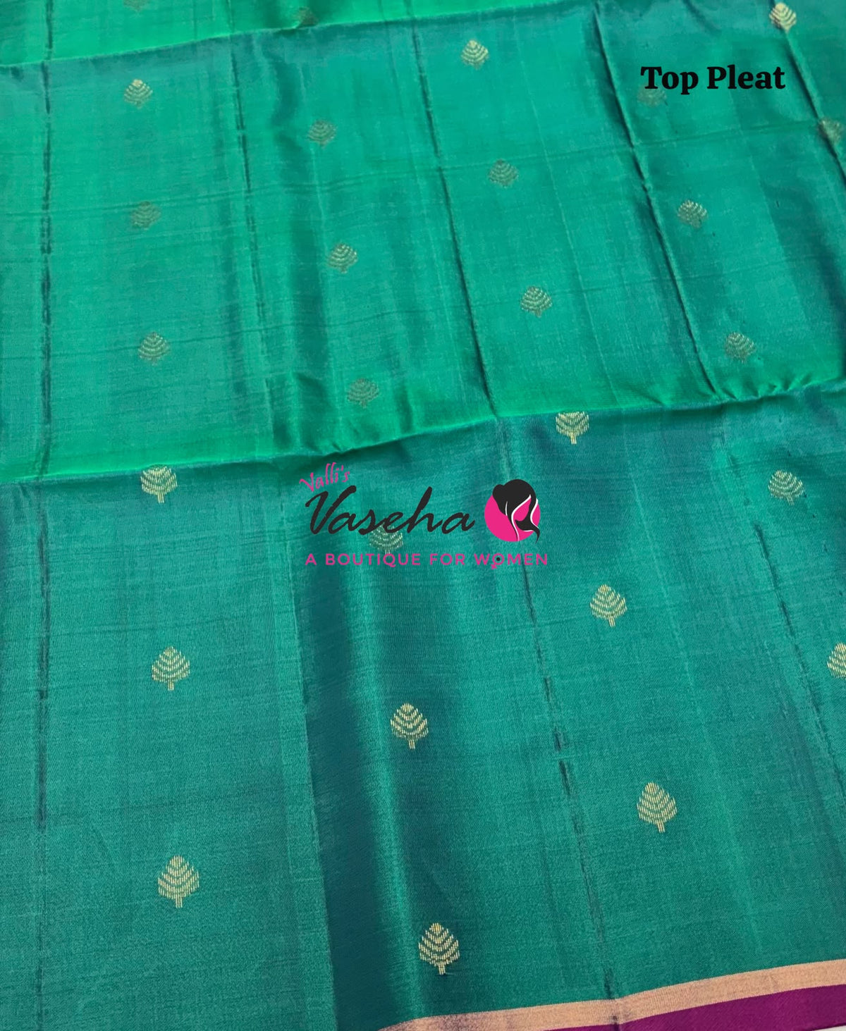 Pure Soft Silk Saree - Partly Pallu -  Half & Half Saree - VVPSS088