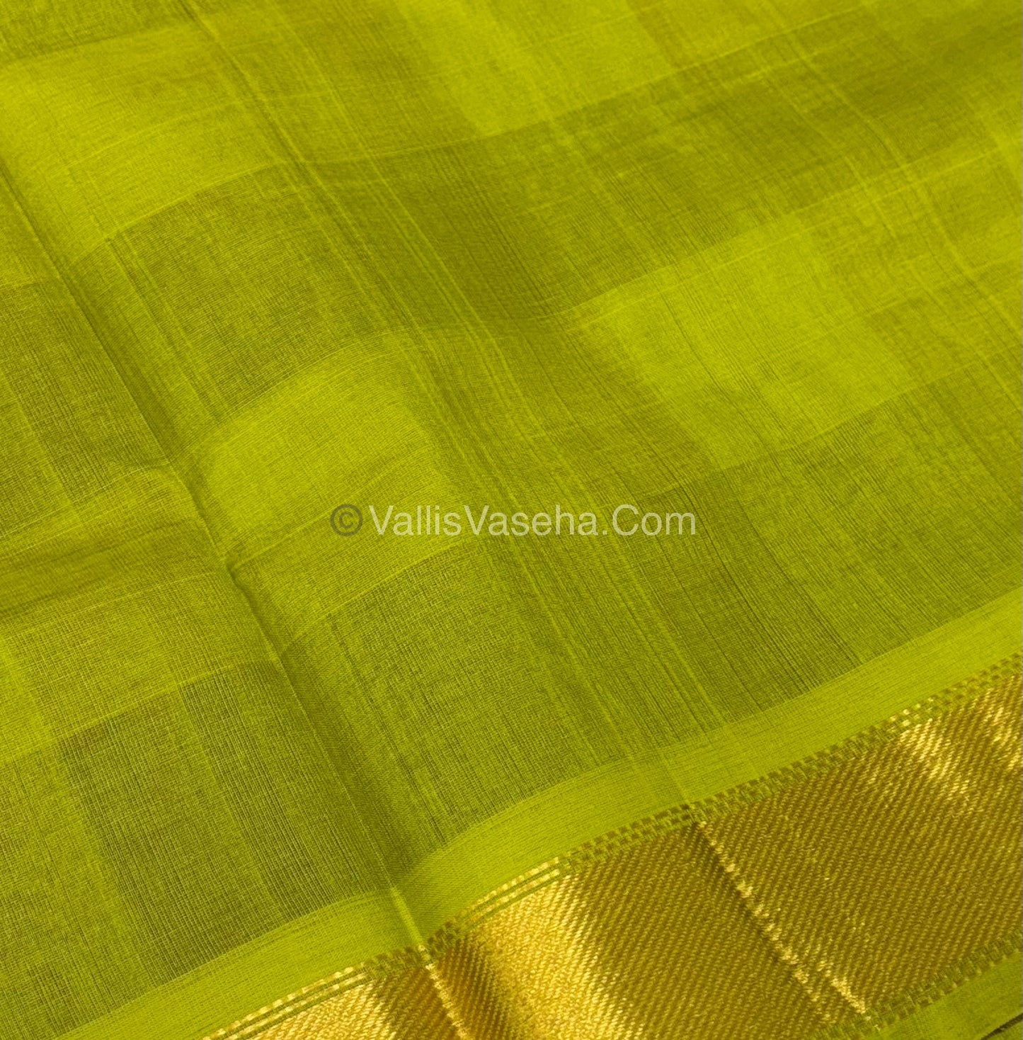 Pure Silk Cotton Saree - Pazhum Pazhamum Checks Design - VVPPSC02