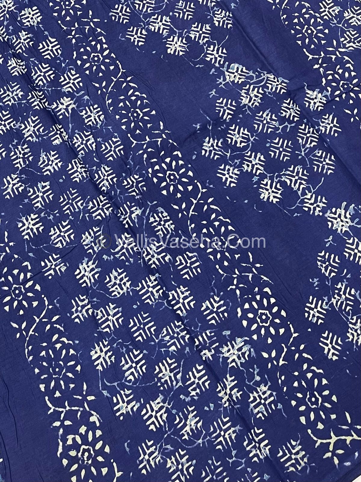 Pure Soft Mul Mul Cotton Sarees - Hand Block Prints - VVMMC007