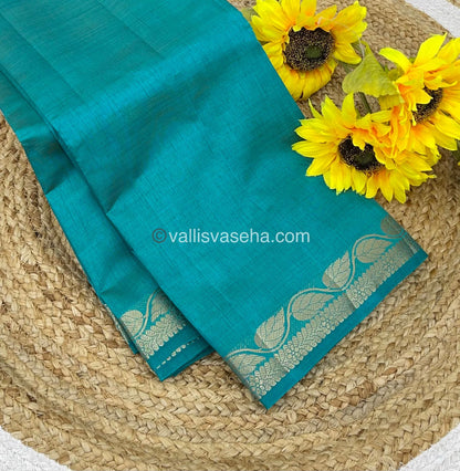 Semi Tussar Silk - Blue Shade - VVSTS003
