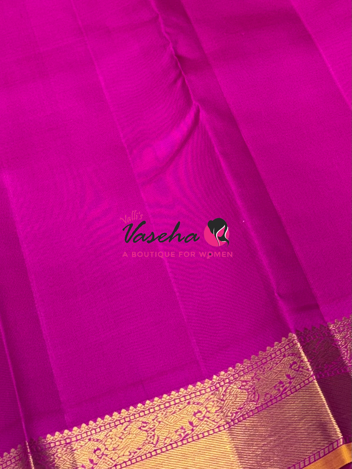 Pure Kanchipuram Silk Saree - Baby Pink & Dark Pink  Combo - VVPS025