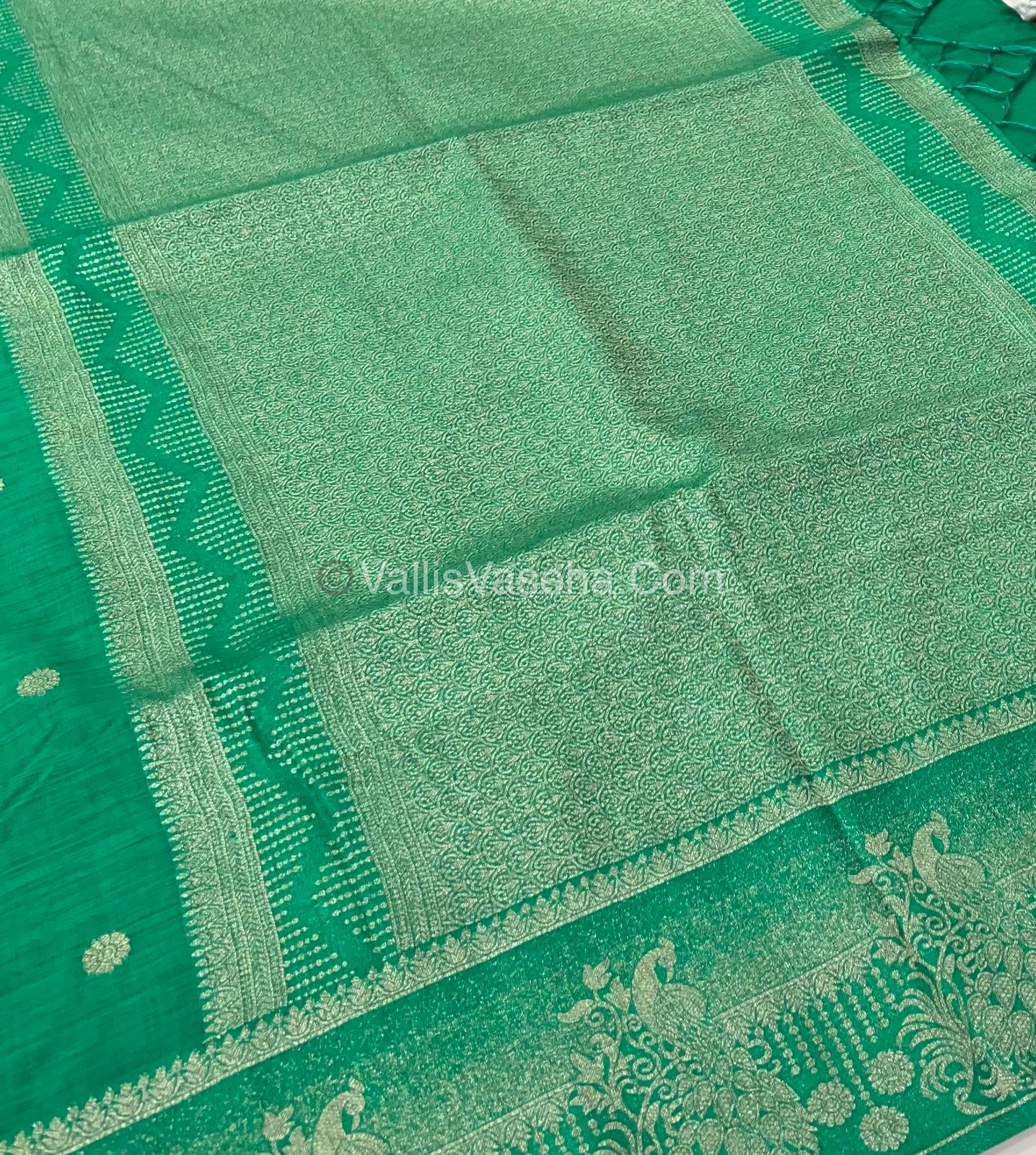 Banarasi - Heritage Silk - Semi Kathan Silk - Green Shade- VVBHS002