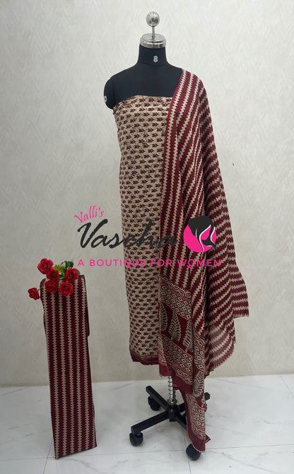 Pure Mul Mul Cotton | Unstitched Material | VVUSM079