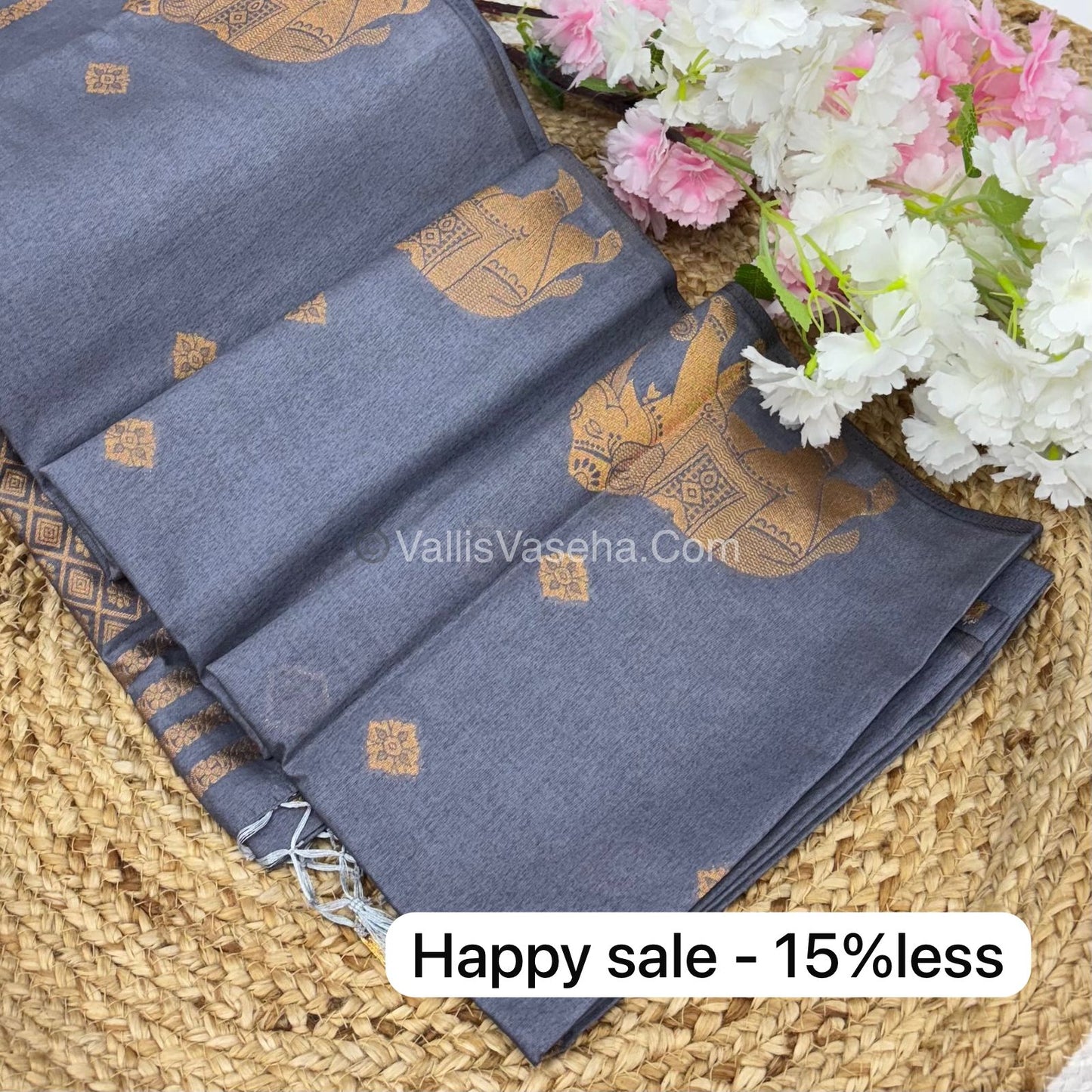 Mulberry Semi Silk - Grey Shade - VVMSS001