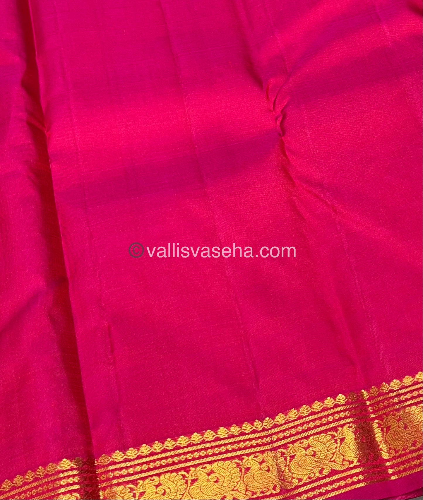 Pure Kanchipuram Silk Saree - Orange & Pink Shade  - VVPS022