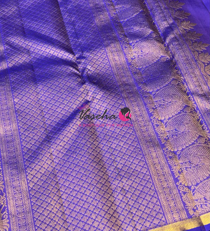Pure Kanchipuram Silk Saree - Lavender Shade - VVPS050