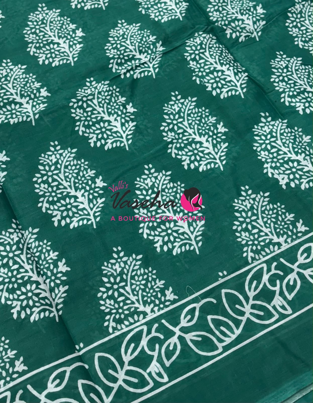 Pure Soft Mul Mul Cotton Sarees - Hand Block Prints - VVMMC011