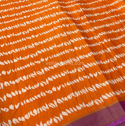 Casual Wear - Mill Print - Fancy Art Silk Tussar Saree - VVFAS002