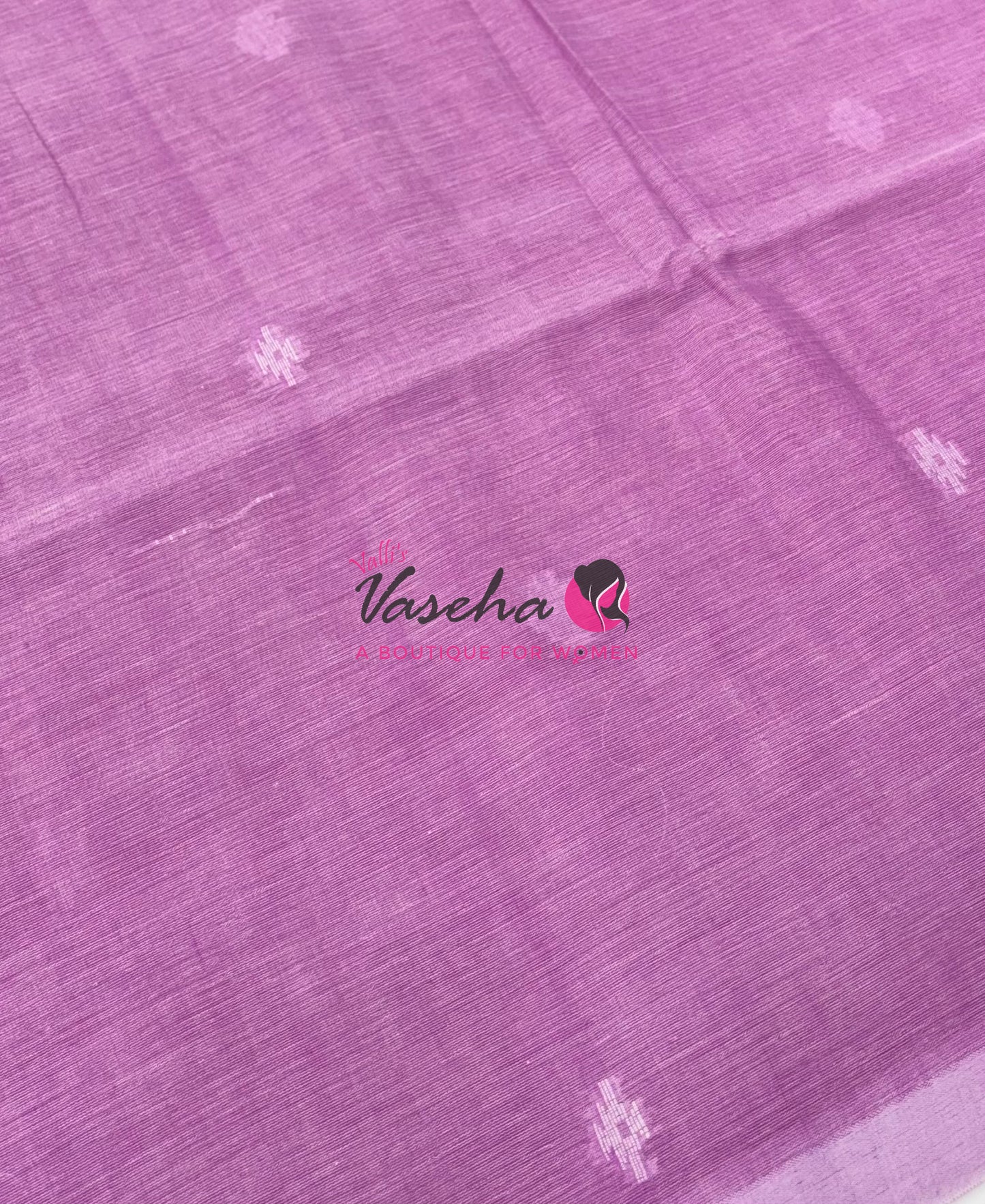 Bengal Kaddhi Cotton Saree | VVBKC002 |Purplish Pink Shade