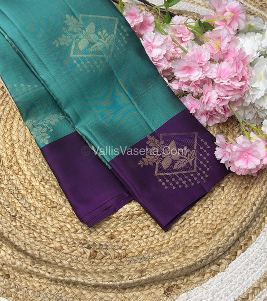 Half Mix - Pure Soft Silk Saree - VVPSS054