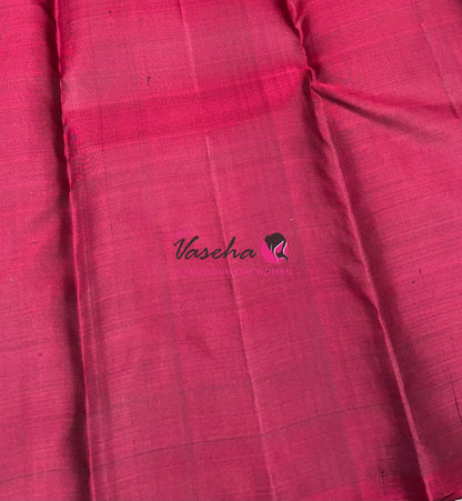 Pure Kanchipuram Silk Saree - Green & Maroon Combo - VVPS027