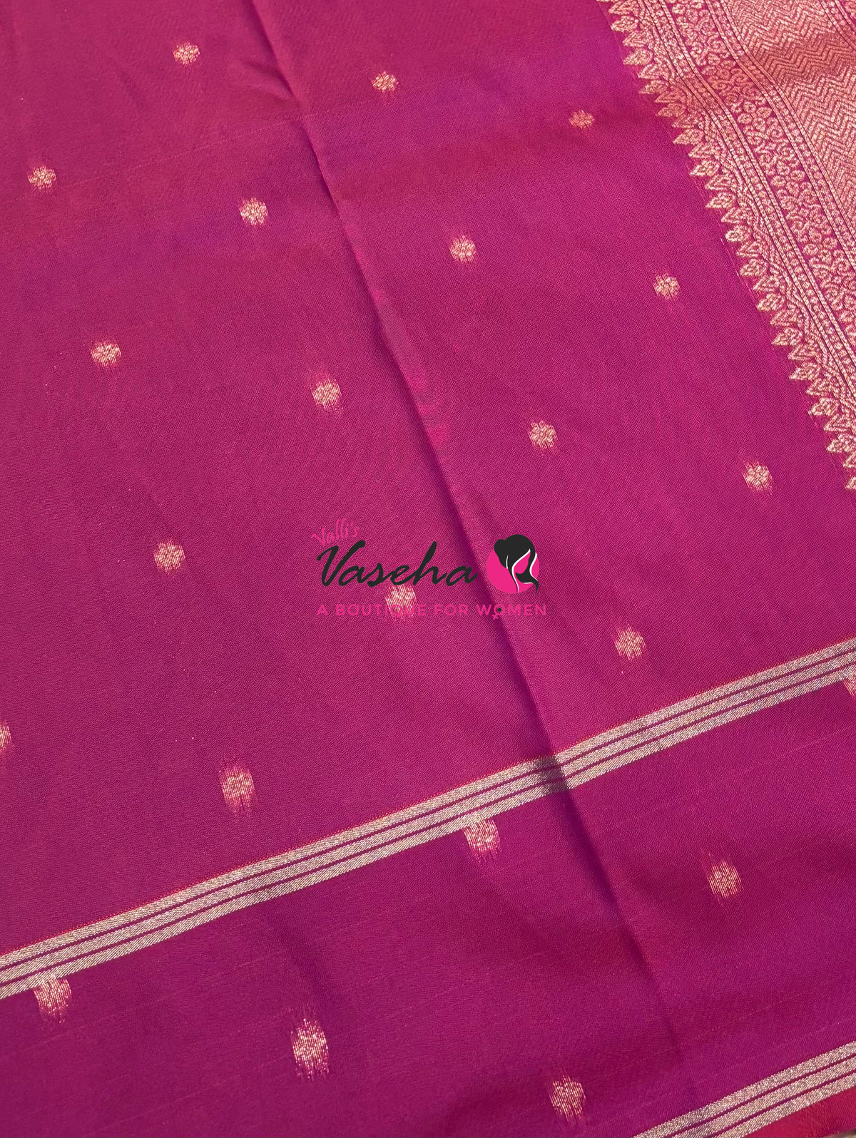 Semi Soft Silk  - Purplish Pink Shade - VVSSS041