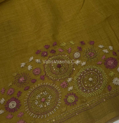 French Knot - Tissue Saree - Venthayam  Shade - VVLFN010
