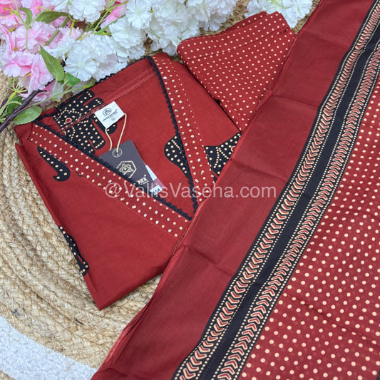 Readymade 3pc Set - Appliqué Work - VVRMS002