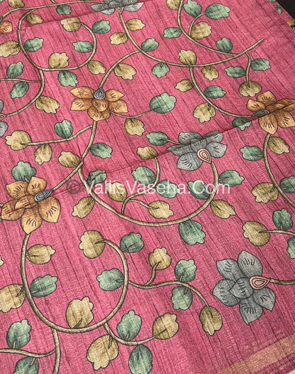 Art Silk / Semi Gicha Tussar Saree  - VVSGT002