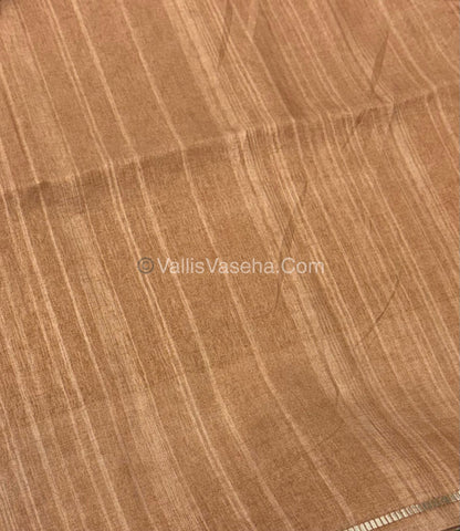Bhagalpuri Semi Tussar Saree - Skin Tone Shade - VVBTS001