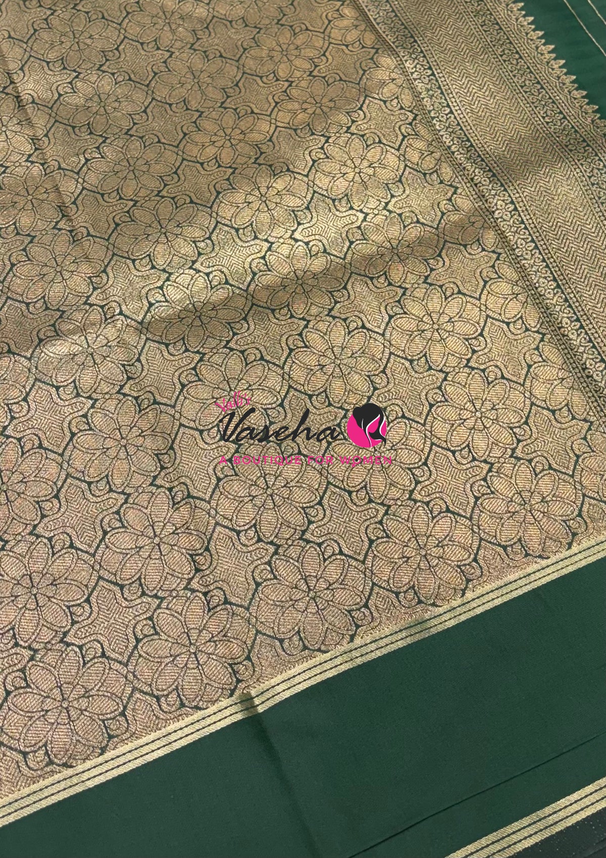 Semi Soft Silk  - Green  Shade - VVSSS041