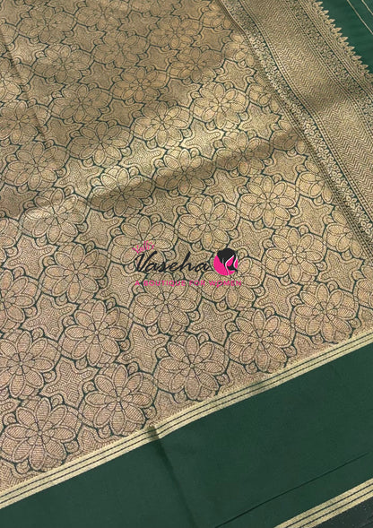 Semi Soft Silk  - Green  Shade - VVSSS041