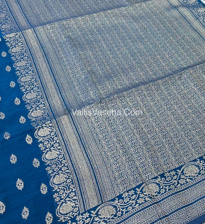 Banarasi - Heritage Silk - Semi Kathan Silk - Blue Shade - VVBHS006