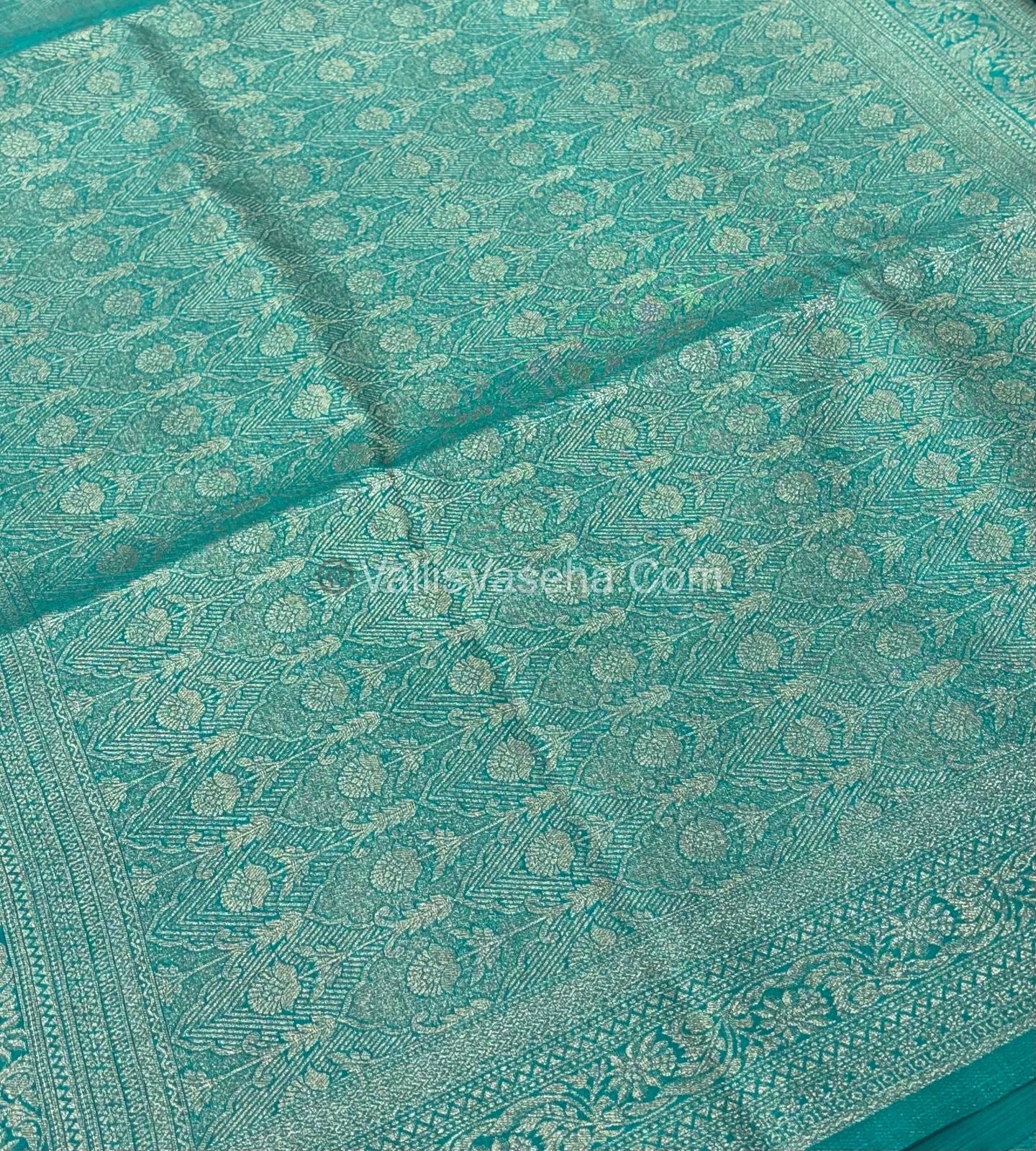 Banarasi - Heritage Silk - Semi Kathan Silk -  Sky Blue Shade - VVBHS009
