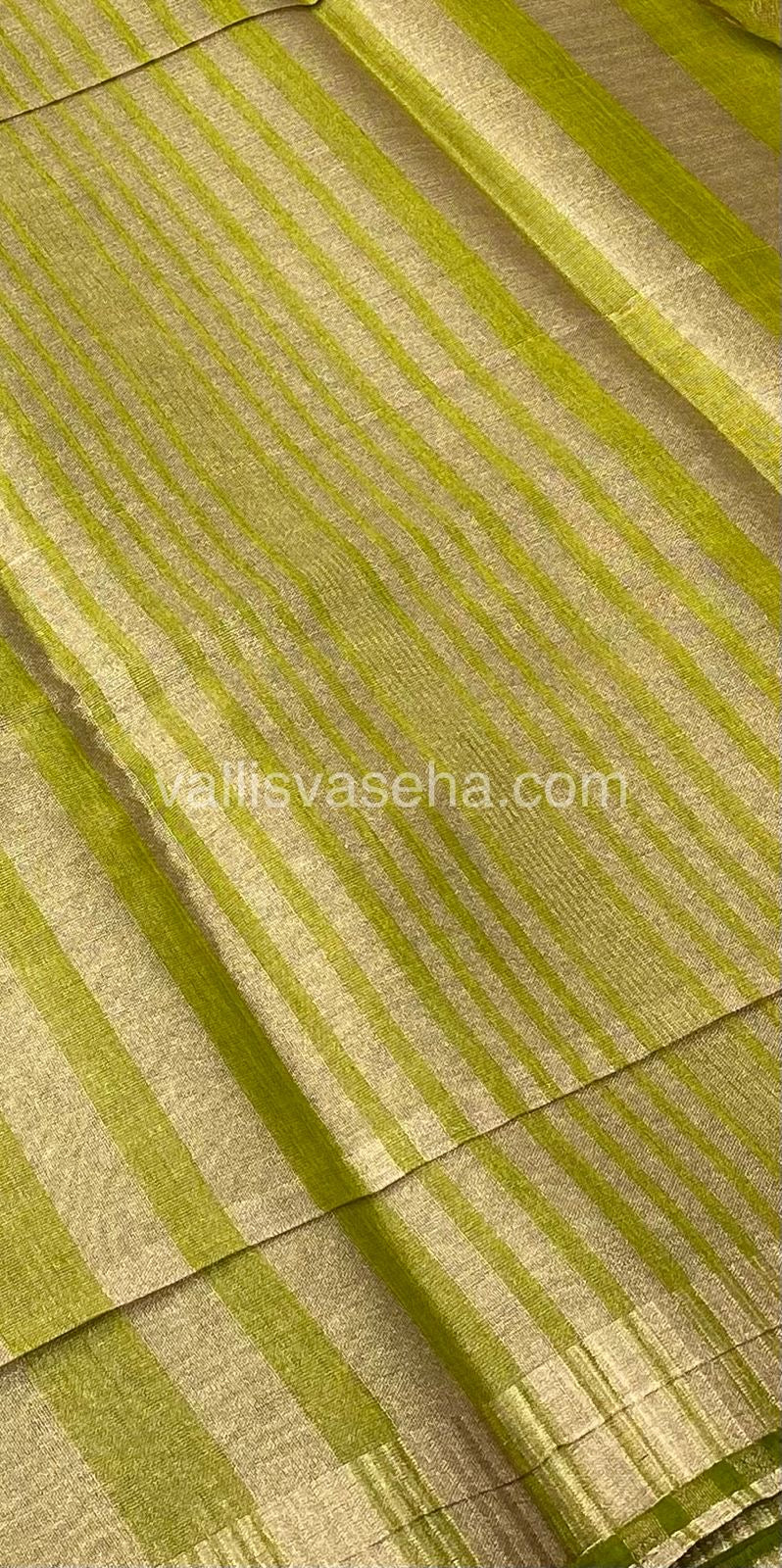 Semi Tussar Silk - Green Shade - VVSTS001